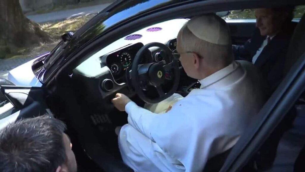 Pope Leo XIV Blesses Ferrari’s Divisive First EV, the “Luce”