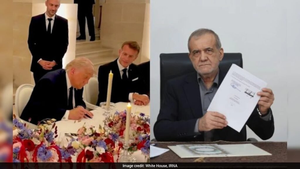 “This Was Not Easy”: Trump and Pezeshkian Sign Historic Versailles Accord to End US-Iran Conflict