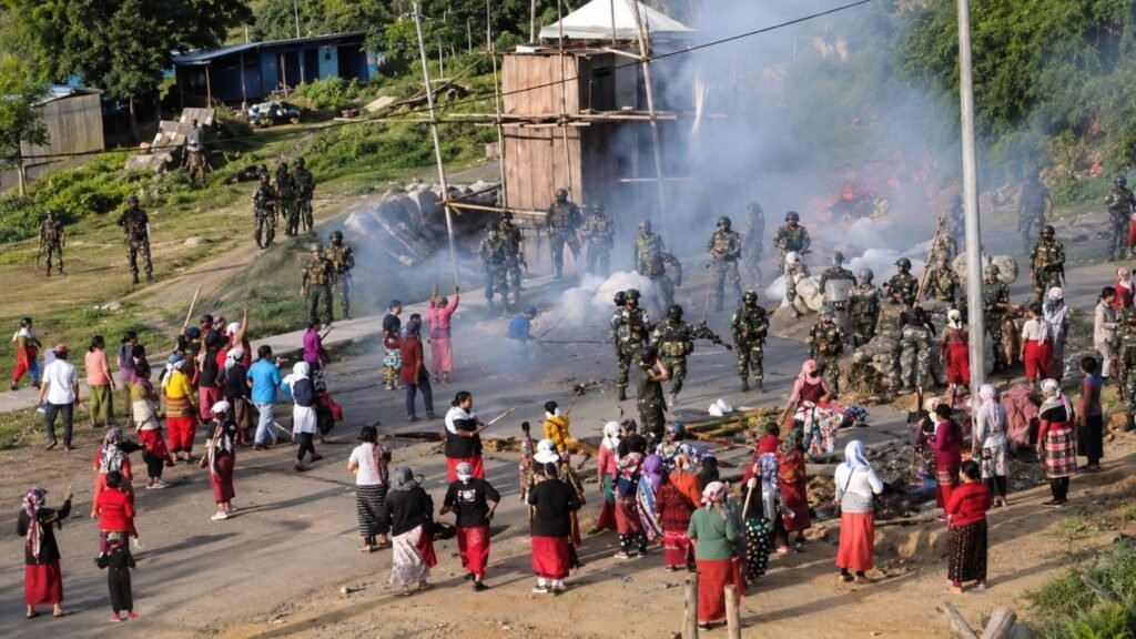 Tear Gas Fired as Naga Women Protest Assam Rifles Outpost in Manipur