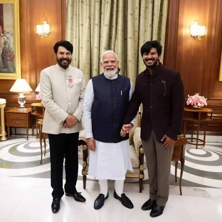 Mammootty Conferred with Padma Bhushan; Dulquer Salmaan Shares Unforgettable Family Moment with PM Modi