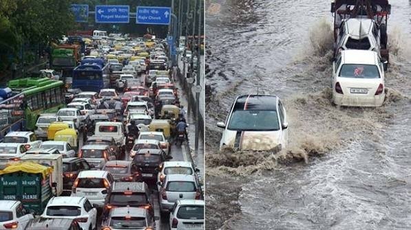 Gridlock and Grey Skies: Incessant Downpours Paralyze Delhi-NCR