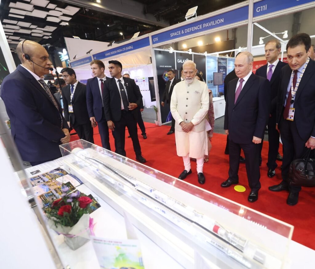 PM Modi and Putin Visit RVNL Stall at INNOPROM India 2026