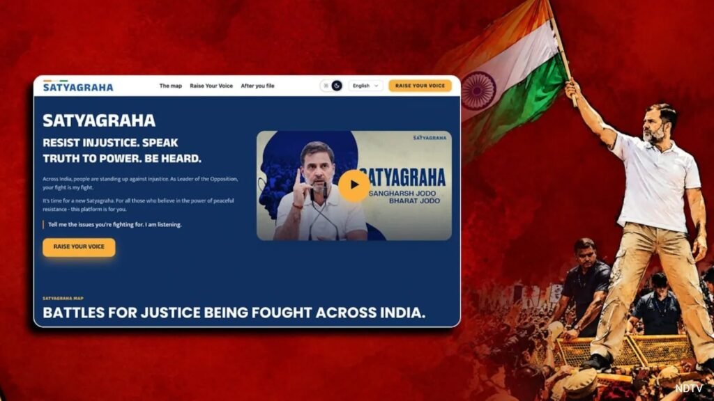 36,000 Voices, One Map: Inside Rahul Gandhi’s Satyagraha Portal