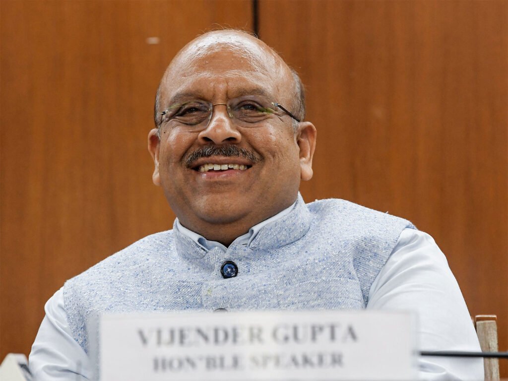 Delhi Assembly to host meeting on uniform rules for legislatures across India, speaker Vijendra Guptam confirms Delhi Legislative Assembly Speaker Vijender Gupta (File Photo/ ANI)
