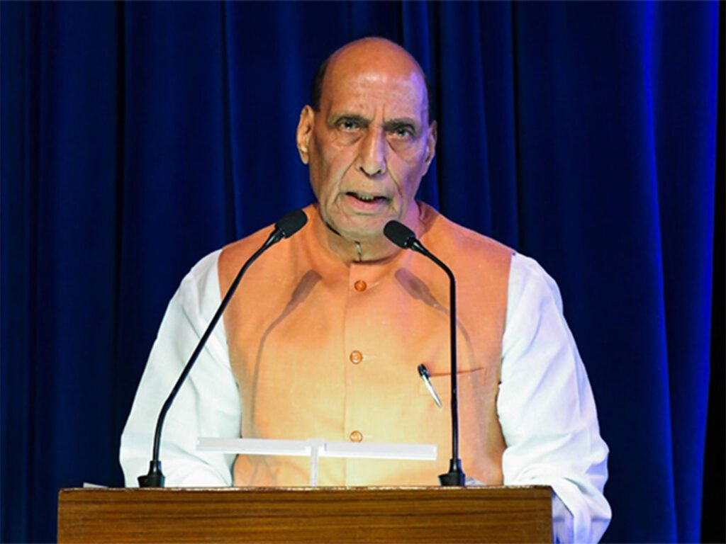 “I am stunned and hurt by the remark”: Rajanth Singh slams Kharge over remark against PM Modi Defence Minister Rajnath Singh (File photo/ANI)