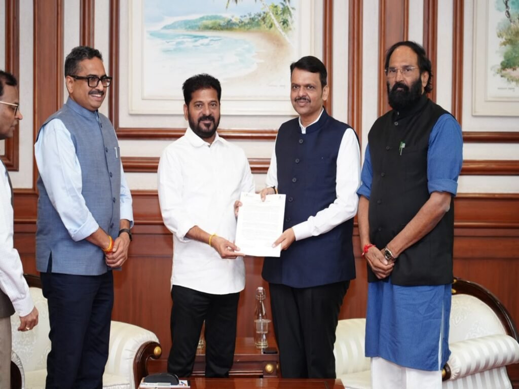 Telangana CM Revanth Reddy and Maharashtra CM Fadnavis (Photo/ANI)