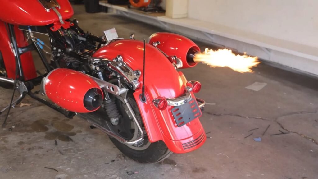 YouTuber Rebuilds Harley-Davidson Motorcycle to Run on Dual Micro Jet Engines